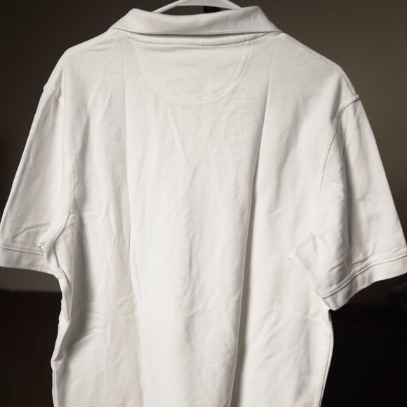 Croft & Barrow White Short Sleeve Polo - LARGE - Picture 3 of 3